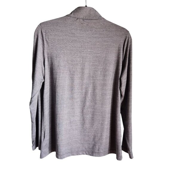 Travis Mathew Shirt Large Gray Grey Women's Crestview 1/4 Zip Long Sleeve Pullov - Picture 9 of 11